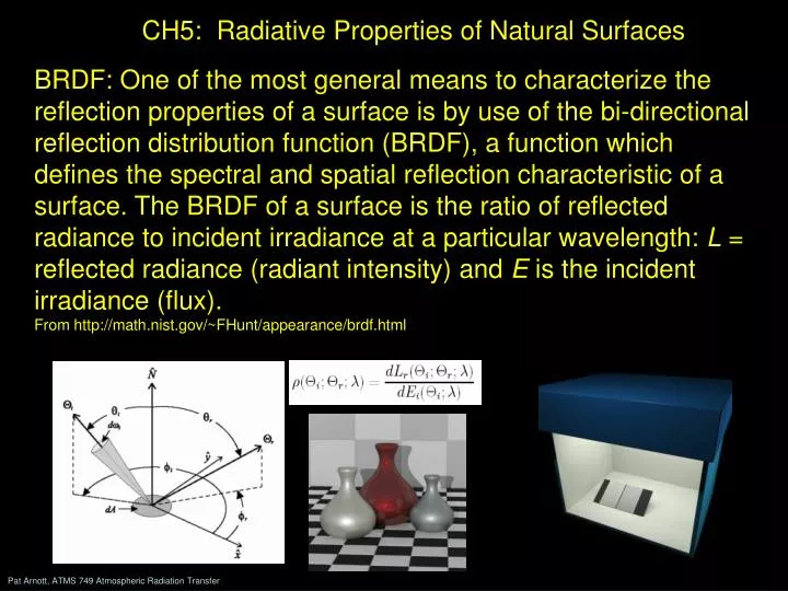 ch5 radiative properties of natural surfaces