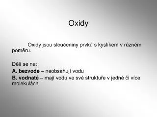 oxidy