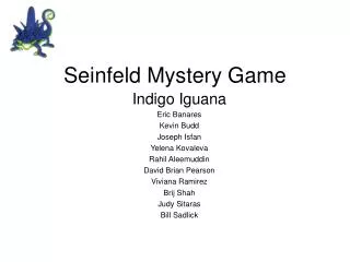 Seinfeld Mystery Game