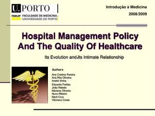 Hospital Management Policy And The Quality Of Healthcare