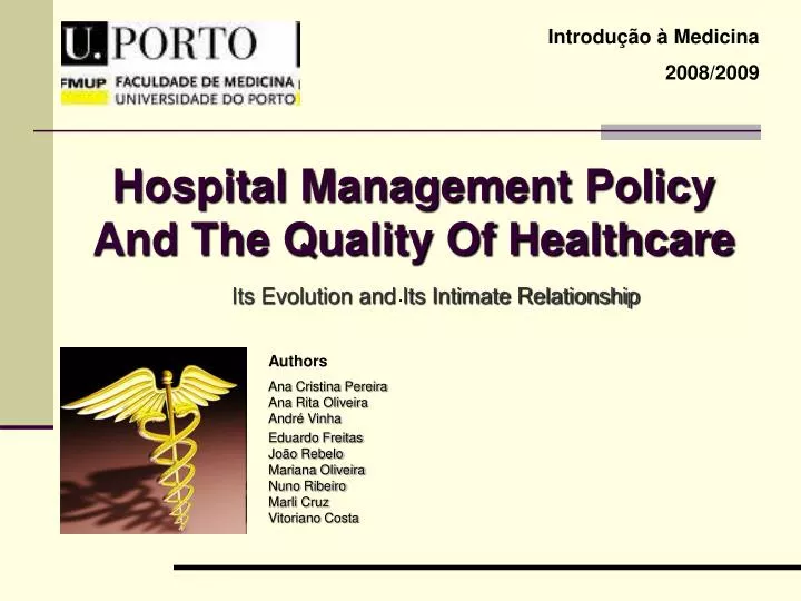 hospital management policy and the quality of healthcare