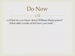 Do Now - slide 1