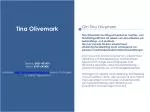 Tina Olivemark - slide 1