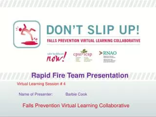 Falls Prevention Virtual Learning Collaborative