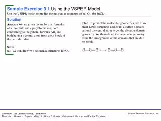 Sample Exercise 9.1 Using the VSPER Model