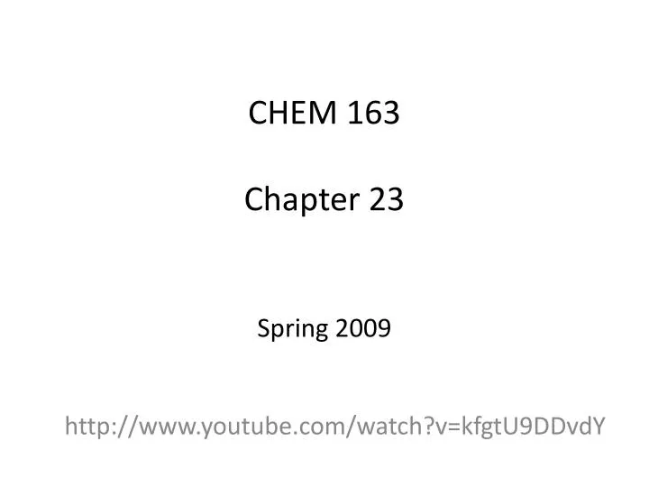 chem 163 chapter 23