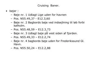 cruising baner