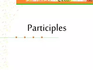 Participles