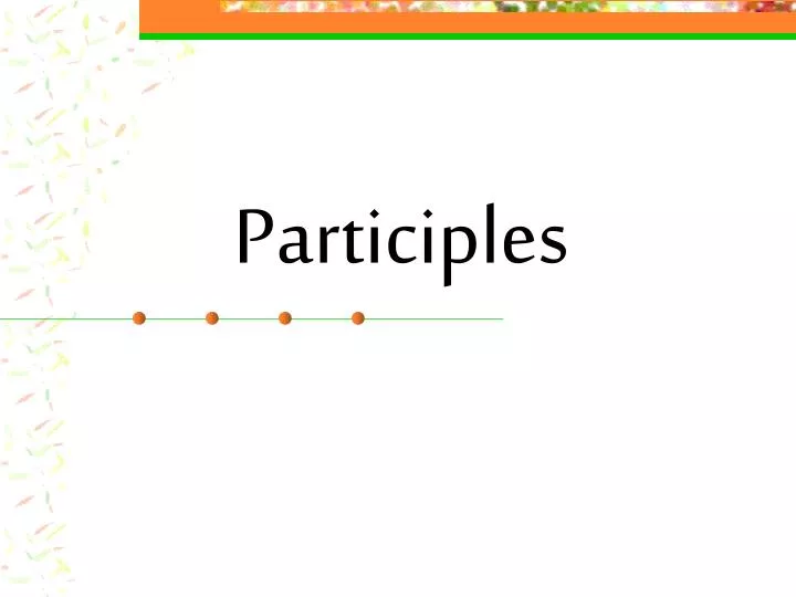 participles