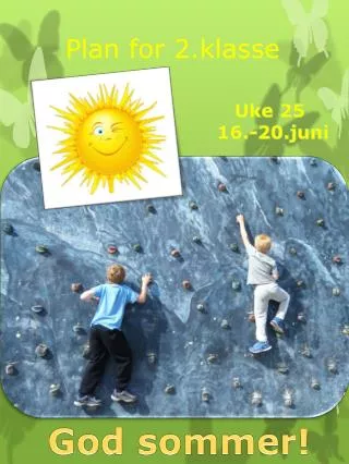 plan for 2 klasse