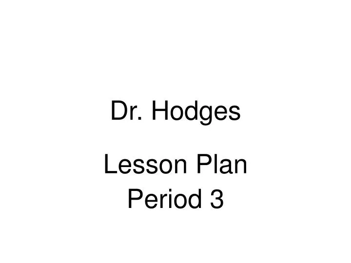 dr hodges
