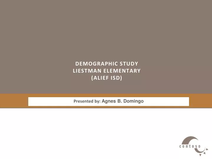 demographic study liestman elementary alief isd