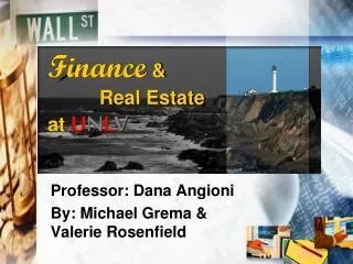 Finance &amp; Real Estate at U N L V