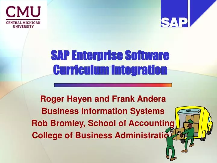sap enterprise software curriculum integration