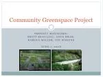 Community Greenspace Project - slide 1