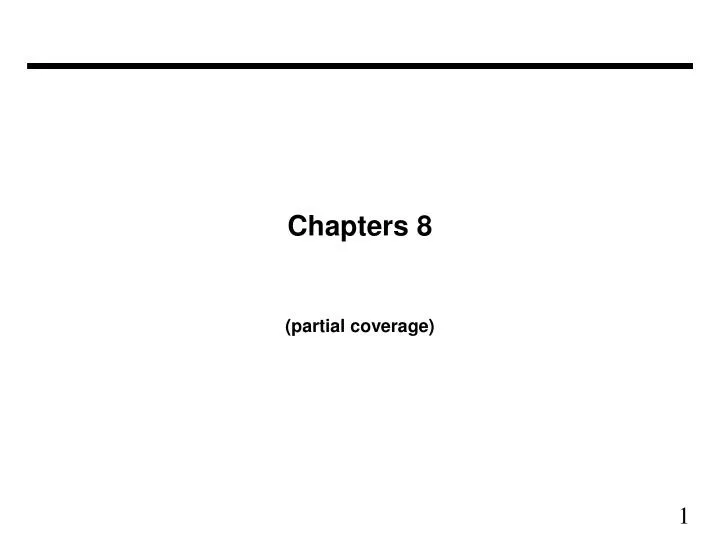 chapters 8