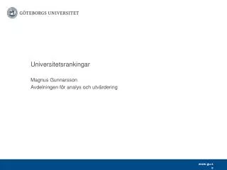 universitetsrankingar