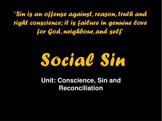 Social Sin