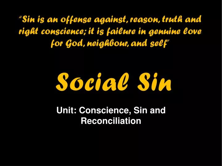 social sin