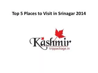 top 5 places to visit in srinagar