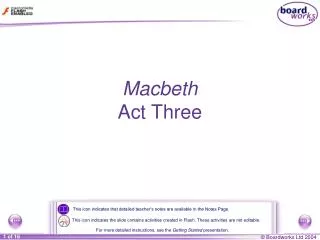 Macbeth Act Three