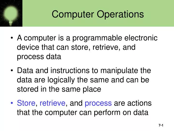 computer operations
