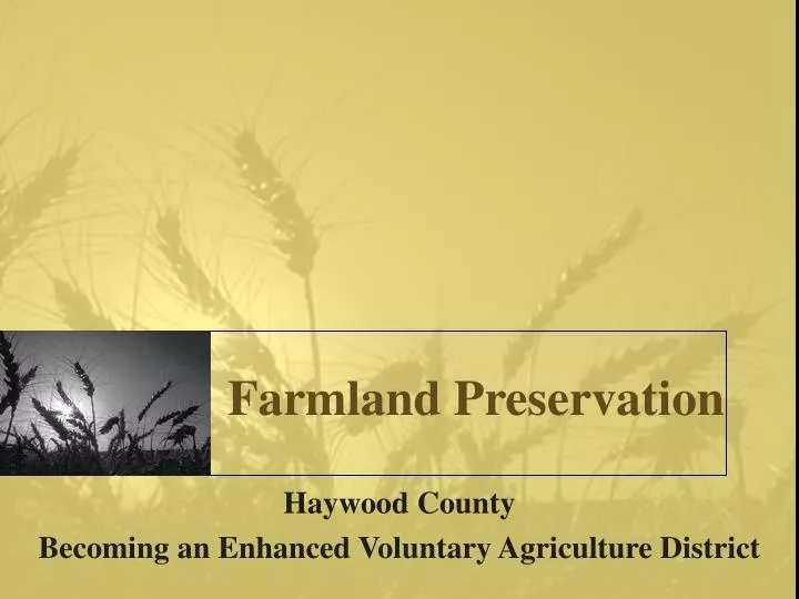 farmland preservation