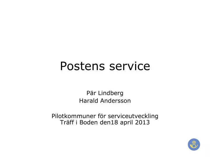 postens service