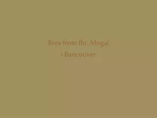 brev from fbr mogal i bancouver