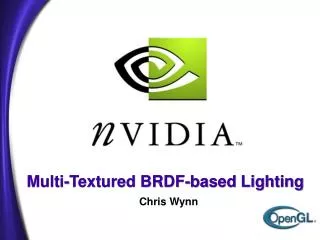 Multi-Textured BRDF-based Lighting