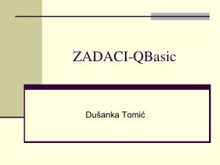 zadaci qbasic