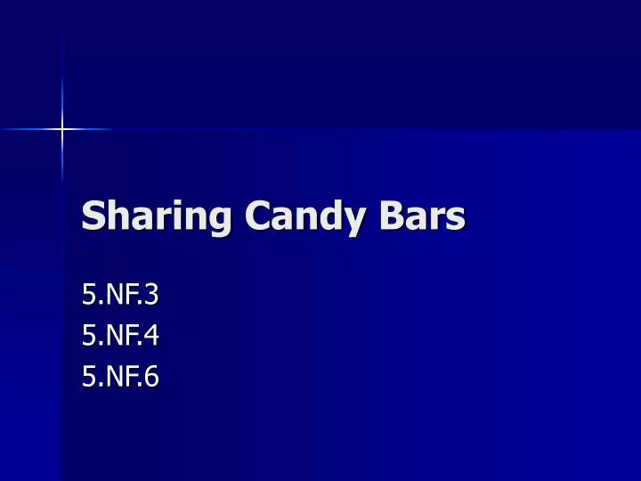 sharing candy bars