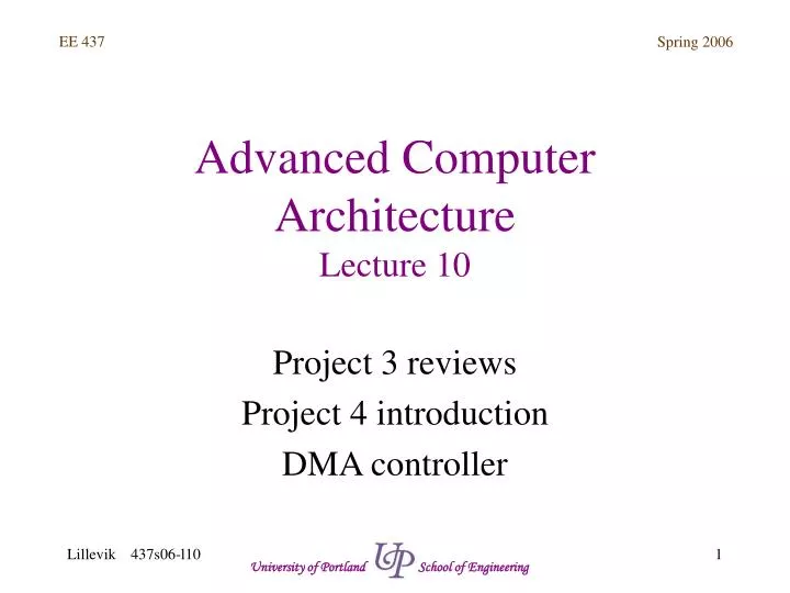advanced computer architecture lecture 10