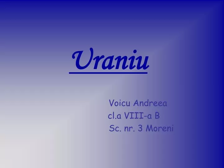 uraniu