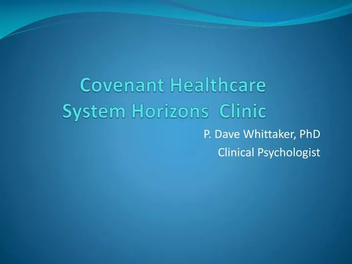 covenant healthcare system horizons clinic