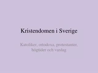 kristendomen i sverige