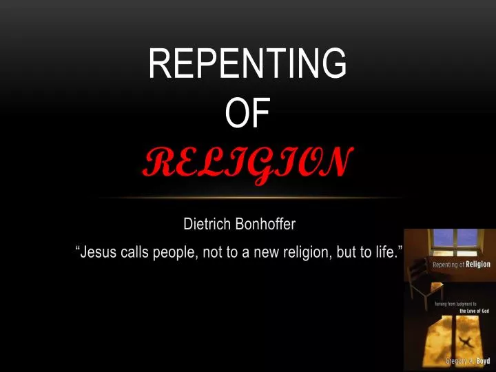 repenting of religion