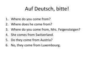auf deutsch bitte
