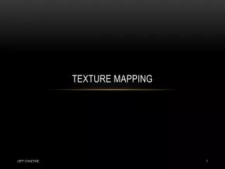 Texture Mapping
