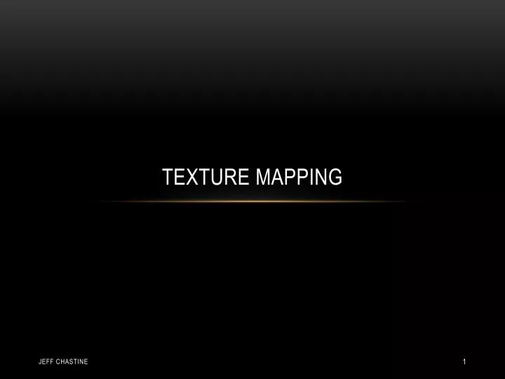 texture mapping
