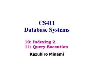 CS411 Database Systems