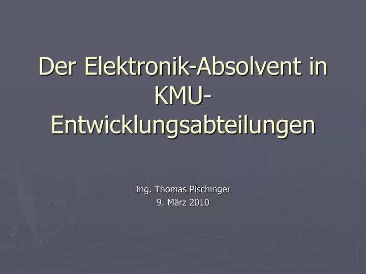 der elektronik absolvent in kmu entwicklungsabteilungen