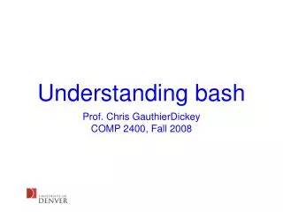 Understanding bash