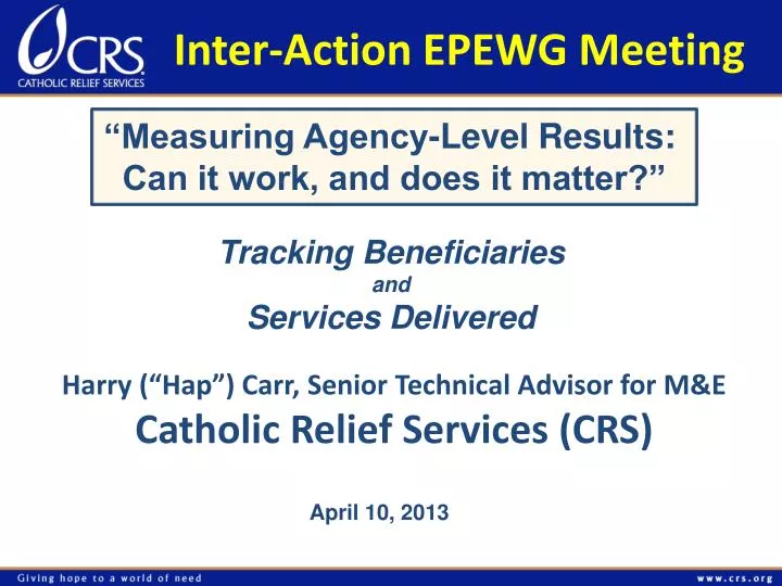 inter action epewg meeting