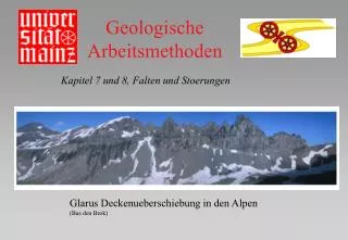 geologische arbeitsmethoden