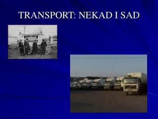 transport nekad i sad