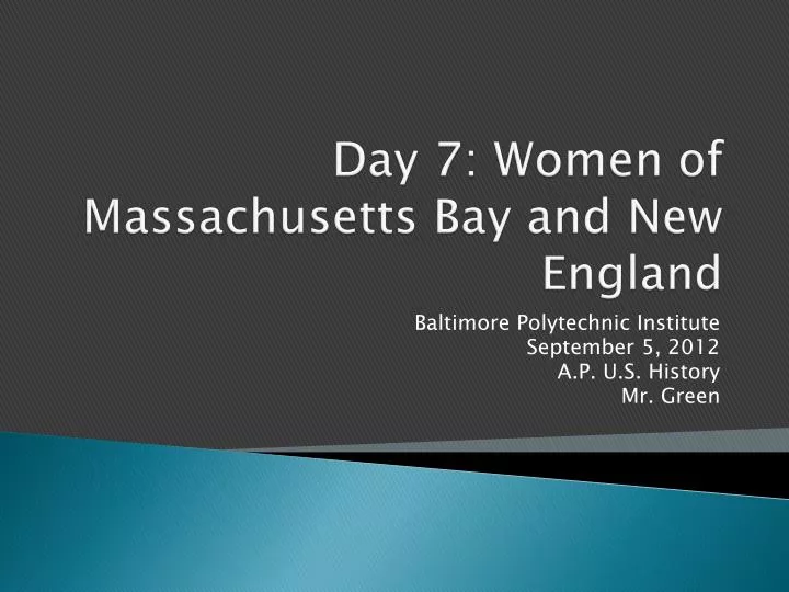 day 7 women of massachusetts bay and new england