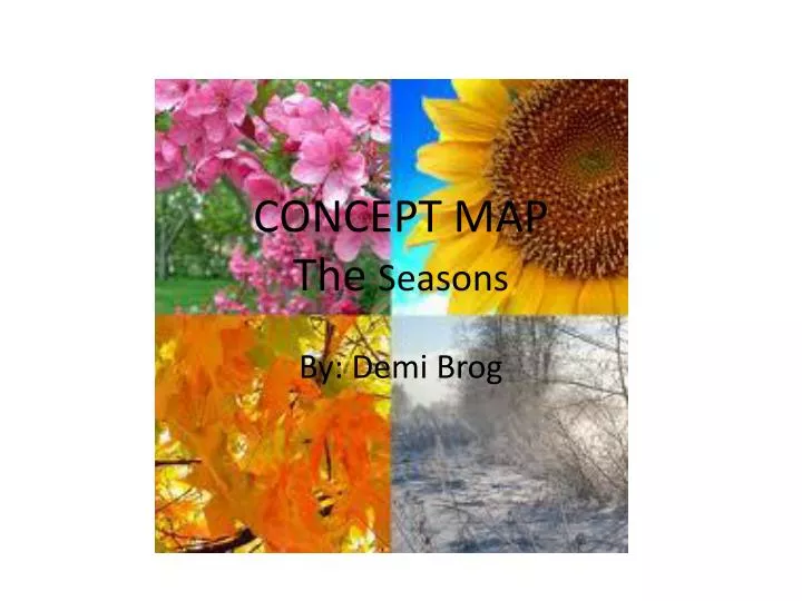 concept map the seasons