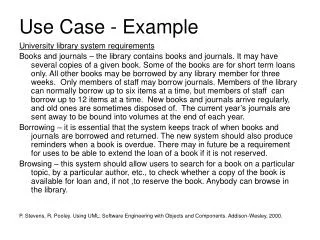 Use Case - Example