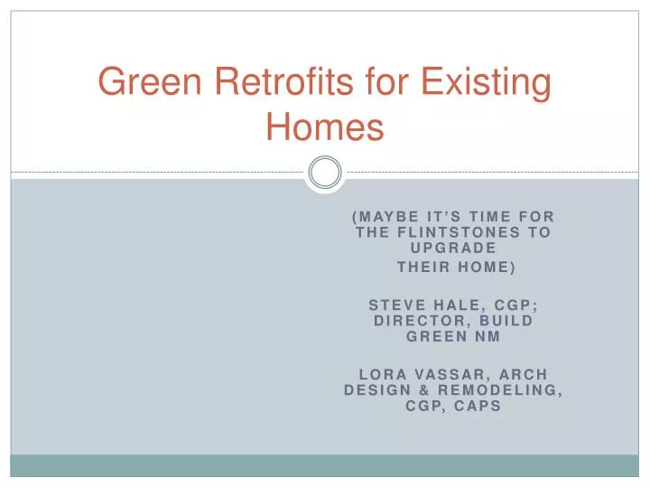 green retrofits for existing homes